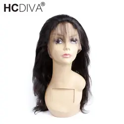HCDIVA волос Малайзии объемная волна предварительно сорвал 360 Кружева Фронтальная застежка с ребенком волос шнурка фронтальной 100% Remy