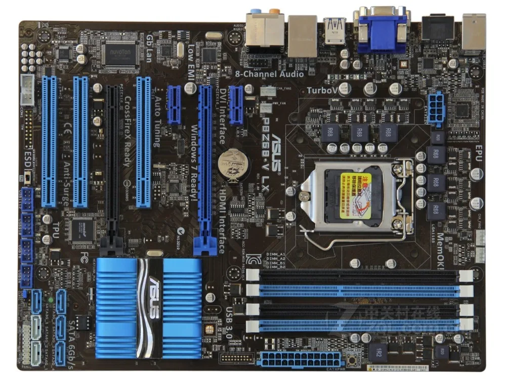 

ASUS P8Z68-V LX original motherboard for DDR3 LGA 1155 for 32NM cpu 32GB Z68 Desktop motherborad Free shipping