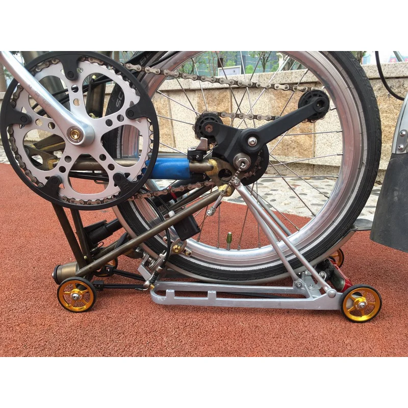 1 пара велосипед Easywheel для Brompton Алюминий сплав супер легкая по весу простая колеса+ Титан болты 22 г/шт