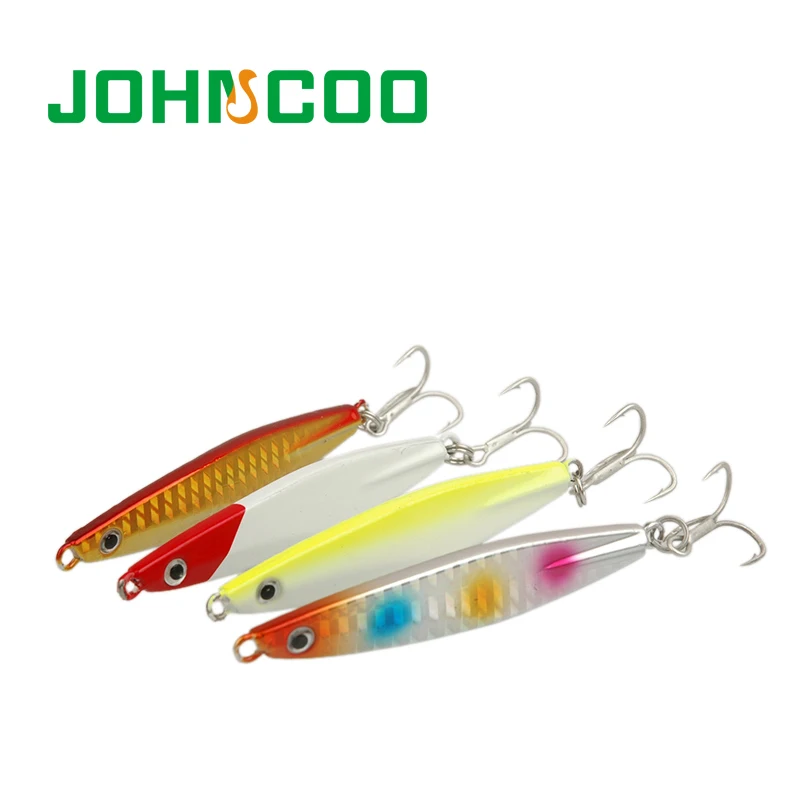 1pc 78mm 30g Metal Lures with Treble Hook Fishing Lure Spoon Hard Bait | Спорт и развлечения