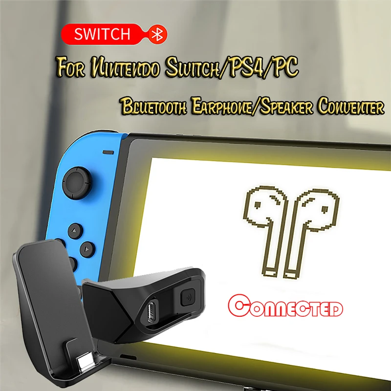 Для nintendo Switch Bluetooth гарнитура приемник Bluetooth динамик адаптер приемник PC аудио Conventer для консоли playstation 4