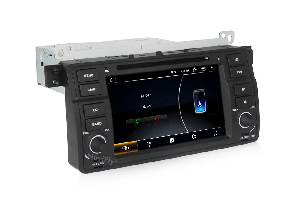 Flash Deal NaviFly New Arrival! android 8.1 system car radio car gps dvd player for BMW E46 M3 1998-2006 support wifi bluetooth dvd navi FM 12