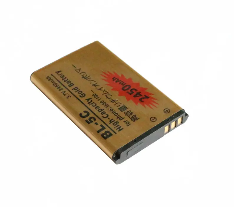 3x2450 mAh BL 5C BL5C Золотая сменная батарея + универсальное зарядное устройство для Nokia