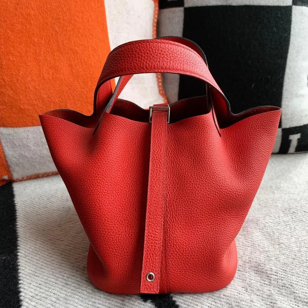 

The highest quality ladies luxury fashion tote bag 100% leather brand famous ladies handbags all handmade free shipping