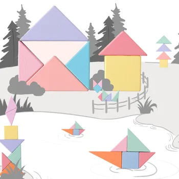 

Children's Wooden colorful rainbow Three-dimensional Puzzle Toys Infant Education Building Puzzle sensory Interactive toy Sets