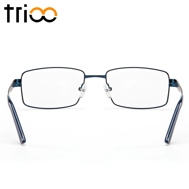Металлические Синие мужские очки TRIOO для чтения по рецепту градиентные