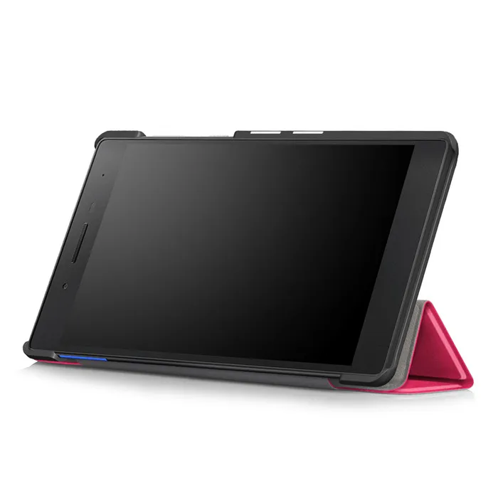 Чехол-книжка из искусственной кожи чехол для lenovo Tab4 Tab 4 7 Essential 7304X TB-7304I TB-7304X 7-ми дюймовых планшетов(Tab7 Эфирное)+ 2 шт. Экран пленка