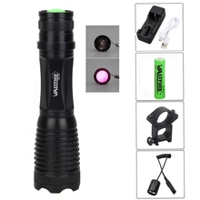 ИК-охотничий светильник 18650 нм, масштабируемый инфракрасный светильник ночного видения+ дистанционный переключатель давления+ крепление для прицела+ аккумулятор+ зарядное устройство USB