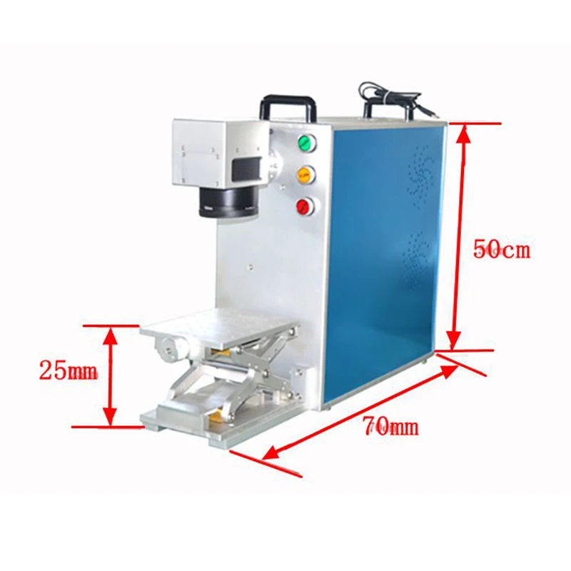 10W Portable mini metal and nonmetal fiber laser marking machine for sale Laser Marking machine ...