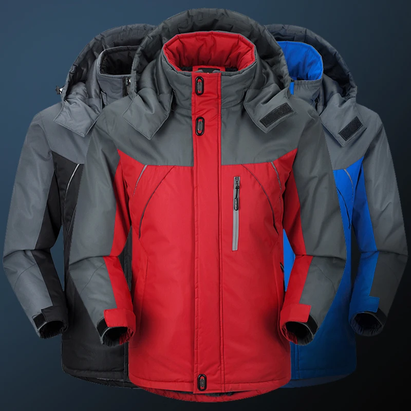 Winter 2016 Men’s New Jackets, Plus Velvet Thicker Men’s Winter Coat Thick Waterproof Waterproof Large Size Plus Velvet Jacket