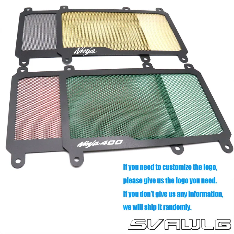

for KAWASAKI NINJA 400 2017 2018 Radiator Guard Grille Bezel Protector Cover Stainless Steel Black Green Motorcycle Accessories