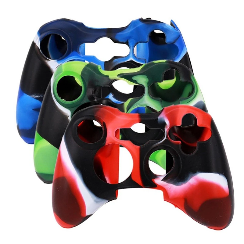 1pc Silicon Gaming Controllers Cover Wireless Controller For Xbox 360 Silicone Rubber Protective Skin Shell Case 360 Controller Cases Aliexpress