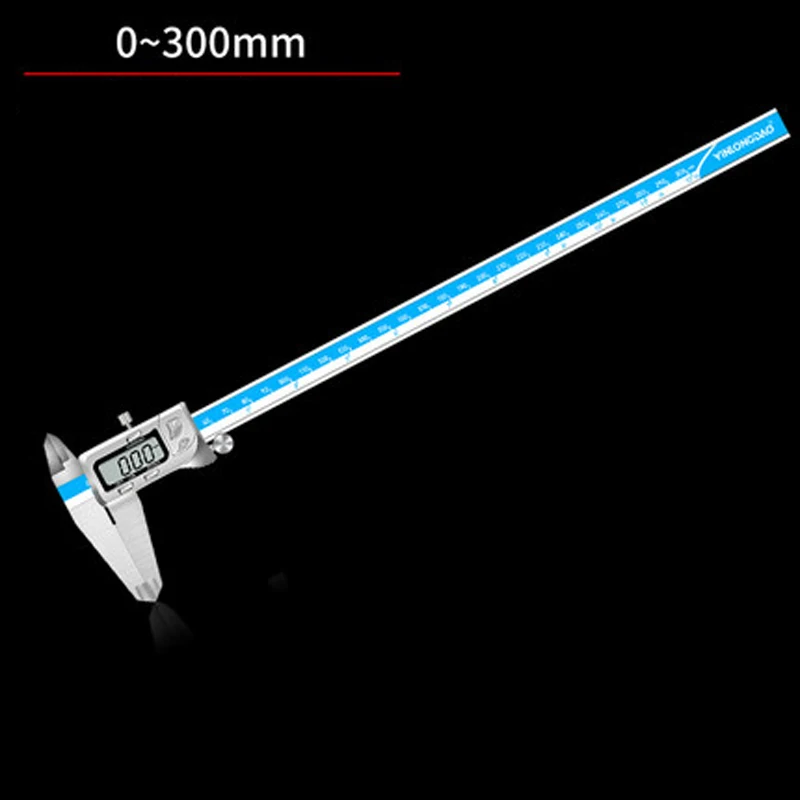 Измерительный Инструмент 0-150/200/300 мм Цифровой Штангенциркуль с нониусом, Нержавеющая сталь Стандартный штангенциркуль Высокая Точность 0,001 промышленный Класс - Цвет: 0-300mm 363 Blue