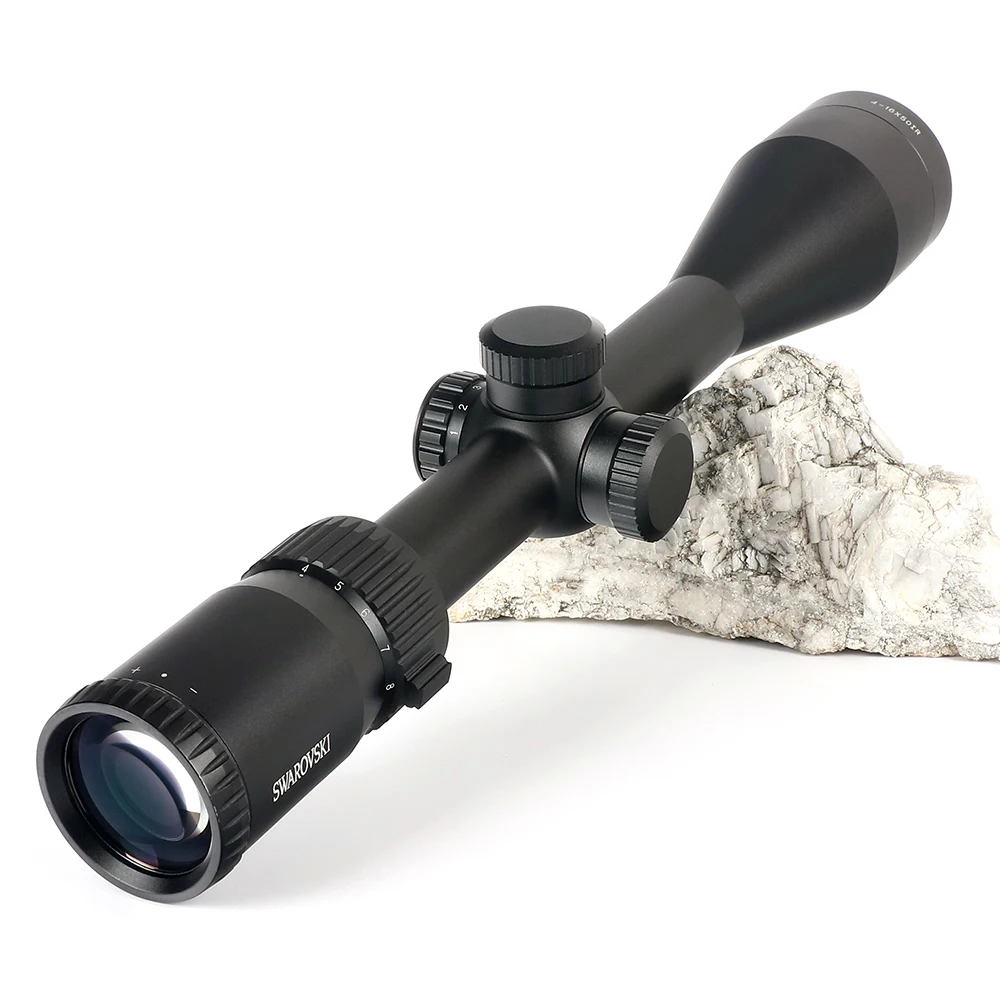 Китай SWAROVSKl 4-16X50 IR Riflescope F191 с красной подсветкой Стекло гравированное сетка башенки сброс полный размер охотничьи прицелы