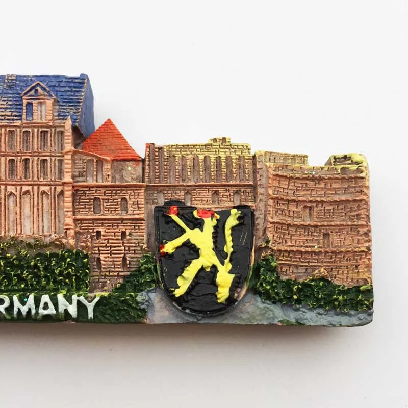 Личи Германия Heidelberg замок холодильник магнитная наклейка креативный магнит на