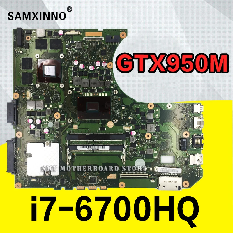  N552VX Motherboard I7-6700HQ GTX950M/2G For ASUS N552VX N552V N552 laptop Motherboard N552VX Mainbo