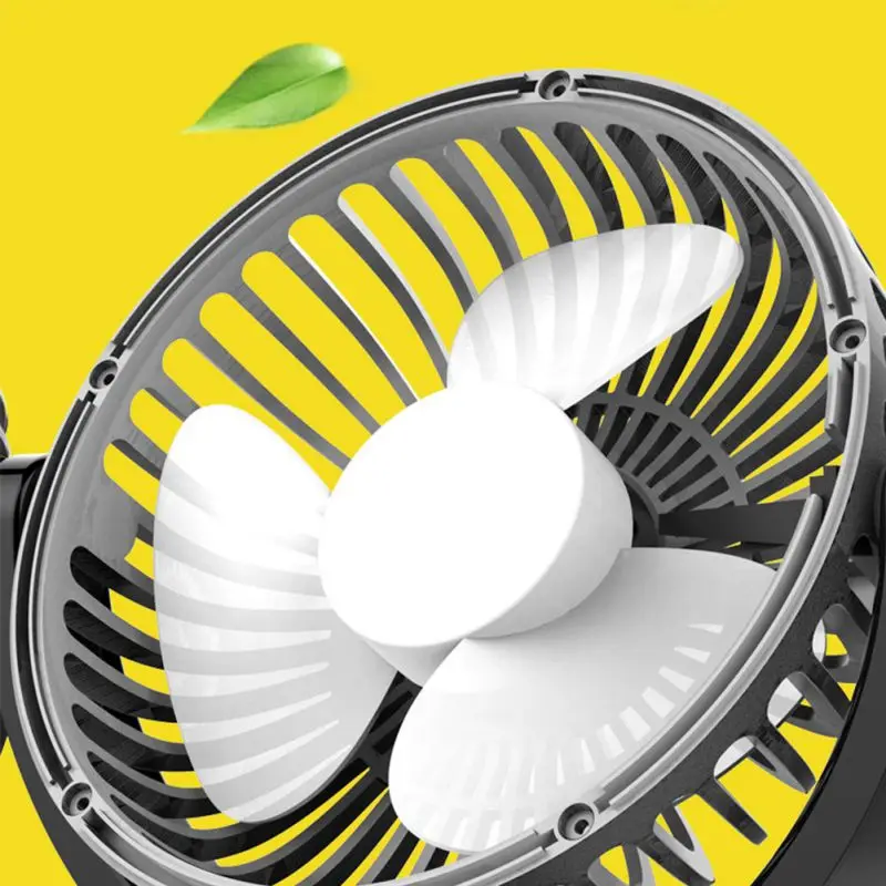 

Portable Car Fan Universal Electric Fan Car Double Head Shaking Head Small Fan Usb Interface Car Electrical Multifunction Fan
