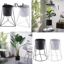 Скандинавские железные цветочные вазы Минимализм Дизайн цветочный горшок Настольный цветочный горшок для домашних ВАЗ Декор для дома и офиса