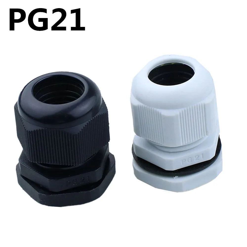 High Quality IP68 PG21 13 18MM Waterproof Nylon Cable Gland Waterproof Gasket Plastic Cable