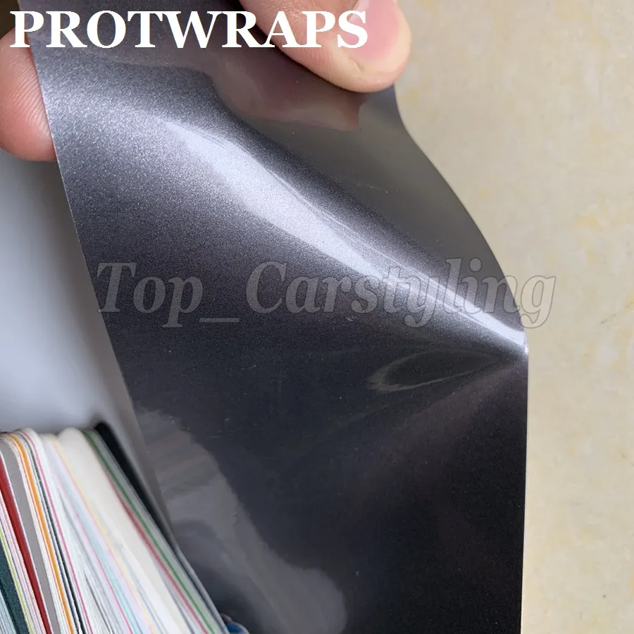 Gloss Metallic candy vinyl car wrap film cast hexis 3m vivide car wrap foil  (25)