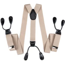 DiBanGu высокая эластичность джентльмен Подтяжки Роскошная защита для колена из натуральной кожи крест 6 кнопок подарок для взрослых Мода JZ-507