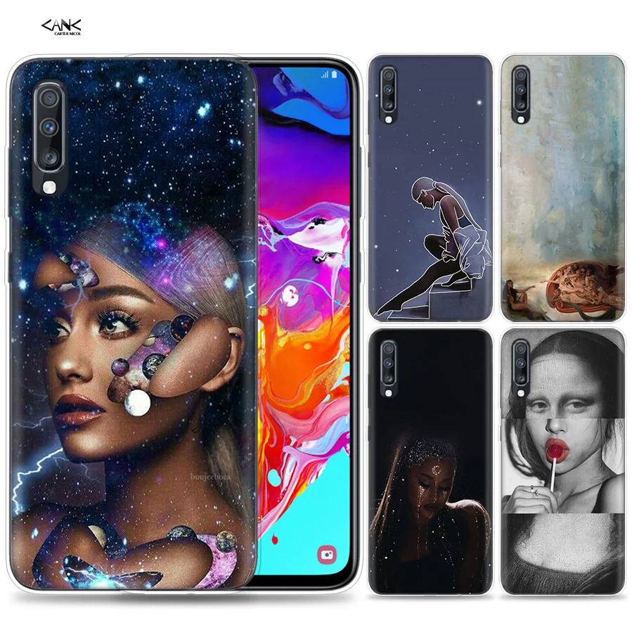 

Bags Case for Samsung Galaxy Mobile Phone A50 A70 A30 A20 J4 J6 J8 A6 A8 M30 A7 Plus 2018 Note 8 9 Ariana Grande Oil Painting Co