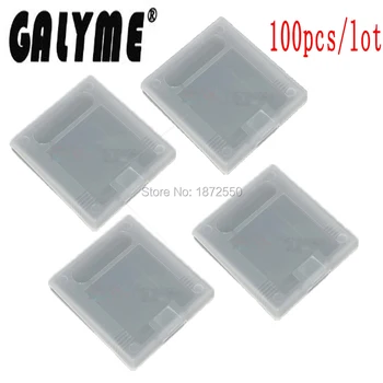 

100pcs/lot Transprent Color Game Cards Box Game Cartridge Protector Holder Shell Dust Cover For GameBoyColor GBO DMG Console