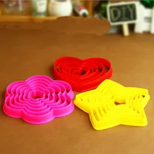 6 шт./компл. звезды цветок в форме сердца печенье десерты паста резак формы для выпечки тортов с помадной начинкой декоративная форма инструменты для выпечки «сделай сам»