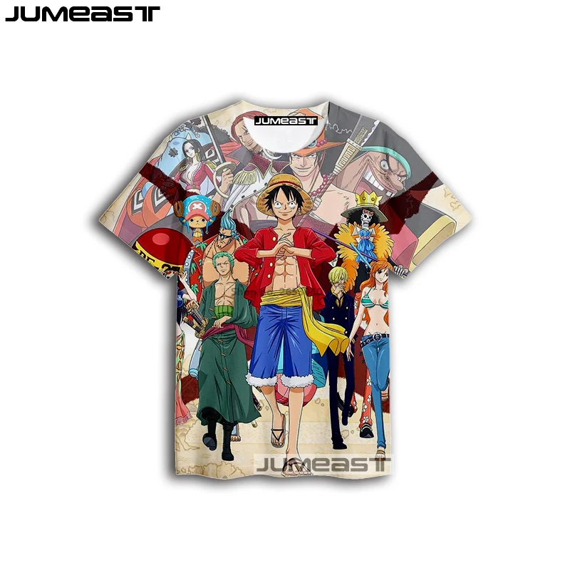 

Jumeast Boy Girl T-shirt Lu Fei 3D Printing Cartoon T-shirts One Piece Children Short Sleeve Tops Tees Casual Kids Clothing