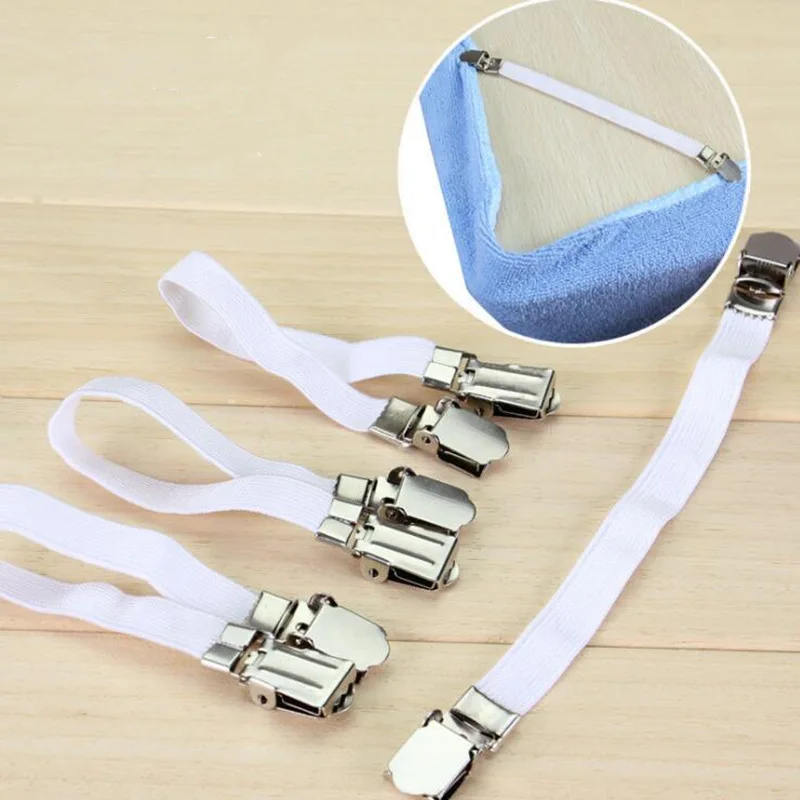 

4pcs/set Non-slip Iron bed sheets holder clip Ironing Board Cover Sofa Clip Tablecloths Buckle holder Furniture Accessories