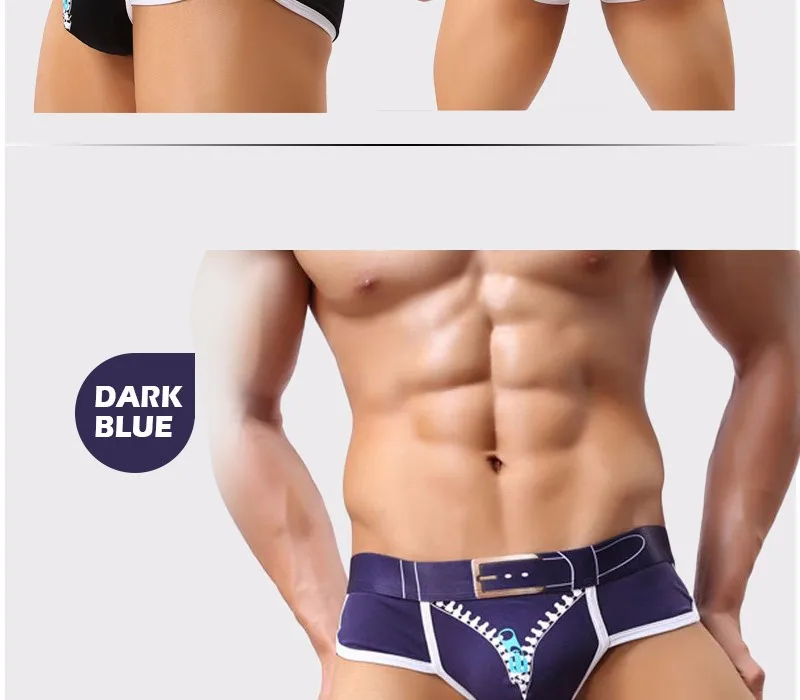 Men Underwear Ice Breathable Boxers Underwear Mens Boxer Male New Fashion Hot Transparent Underwear Men Pouch Zipper SML
