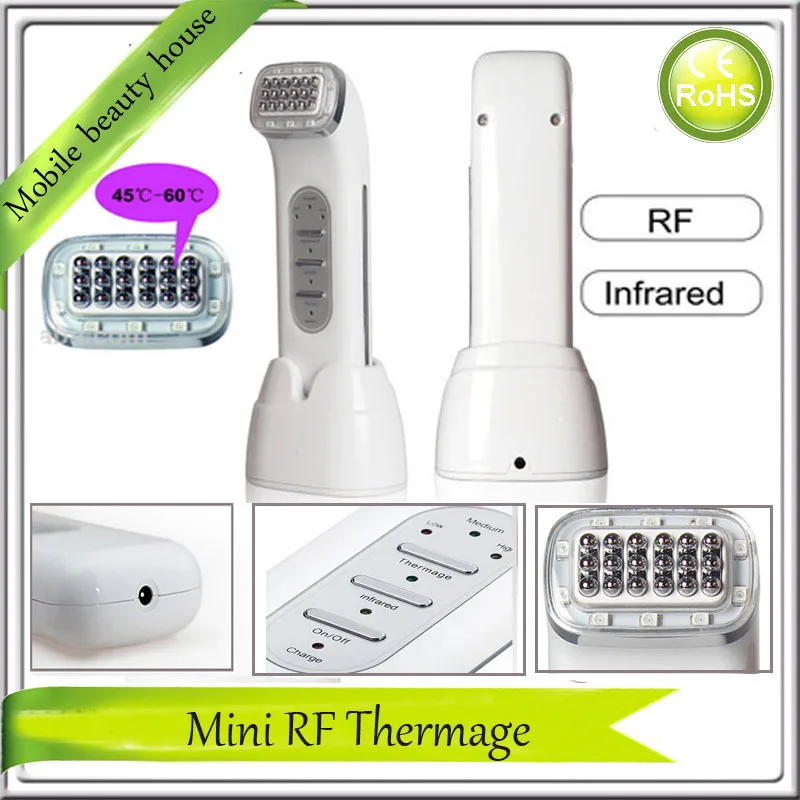 Портативный Высокочастотный фракционный радиочастотный термаж коллаген для роста кожи подтяжка лица против морщин прибор для ухода за кожей