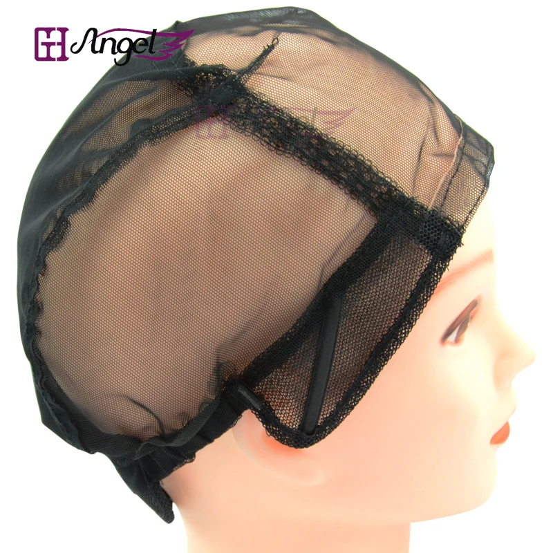 1 шт. сетчатая кружевная Крышка для парика размер М 4*4 дюйма|weaving cap adjustable straps|wig