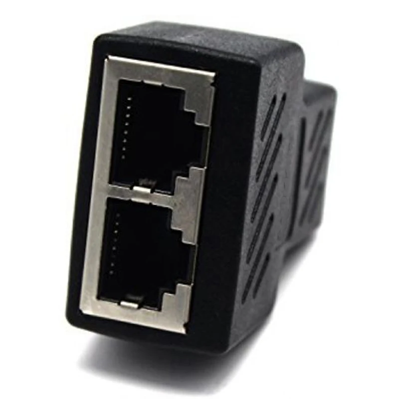 Разветвитель RJ45 1 шт. сетевой адаптер с на 2 портами мама CAT5/CAT 6 LAN Ethernet