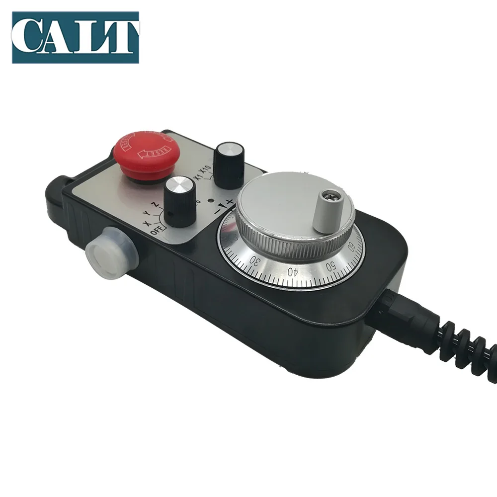 

CALT TM1474-100BSL5 CNC Machine hand wheel MPG 100ppr Line driver voltage output 25ppr 142*74mm Manual pulse generator