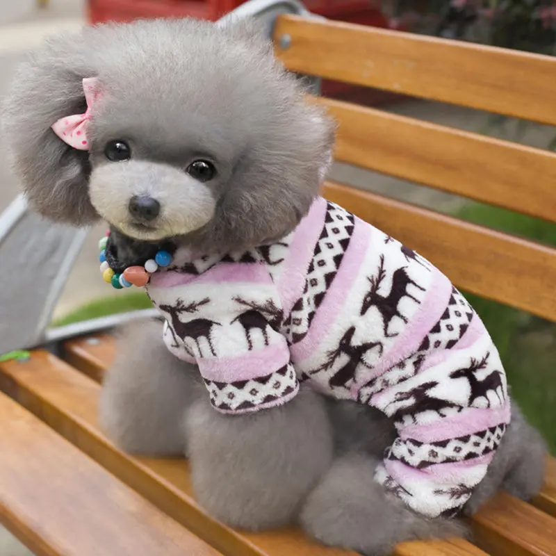 Зимняя одежда для собак, теплая одежда для собак, Комбинезоны для маленьких собак, мягкая Пижама для собак, забавные костюмы для домашних животных, одежда для чихуахуа, 1ay30
