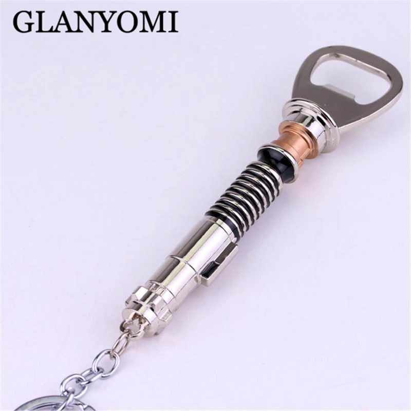 

Star Wars Luke's Lightsaber Return of the Jedi Metal Bar Cap Beer Bottle Opener Keychain Cap Remover