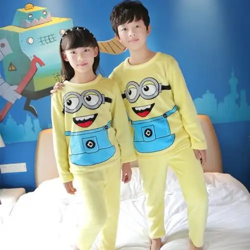 Детская одежда для сна для мальчиков и девочек, пижамный комплект для маленьких мальчиков и девочек, фланелевые зимние утепленные детские пижамы с рисунками, Детские пижамные комплекты - Цвет: style 11