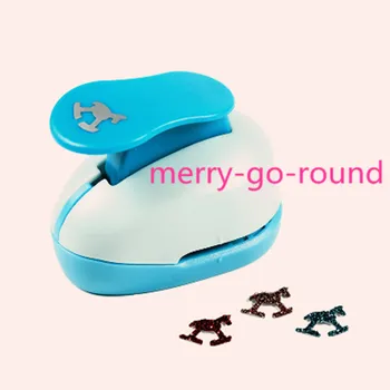 

Merry-go-round shaped 5/8" paper EVA hole punches greeting card handmade whirligig craft punch cortador de papel de scrapbook