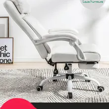 Мода Луи офисные стулья компьютер, босс, спинка, откидывающаяся ткань, вращающаяся, удобная домашняя белая