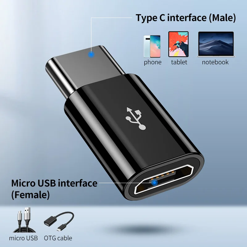 Адаптер YBD OTG Type C USB к кабелю Micro Thunderbolt 3 адаптер для Macbook Pro Samsung S9 One plus