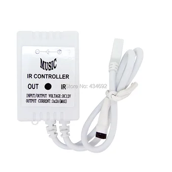 

24Key Infrared Aduio Sound Music LED Controller for strip light simple wireless COMMON ANODE Free Shipping