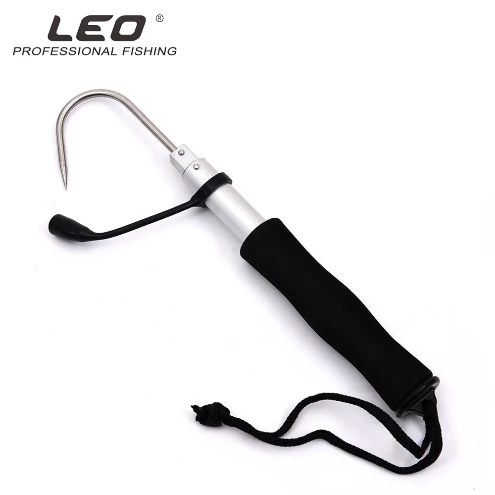 

Fishing Hook Stainless Steel Flexible Fishing Finder 60/120cm Gaff Grip Holder Hook Spear Crank Carp Fishing Tackle Tool BigGame