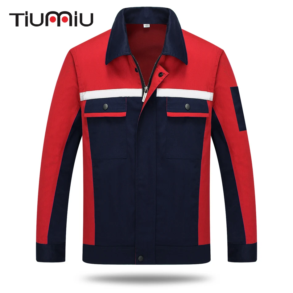 

New Arrival High Quality Men Women's Work Wear Sets Two Pieces Reflector Protective Coat Engineering Service Winter Workshop Set