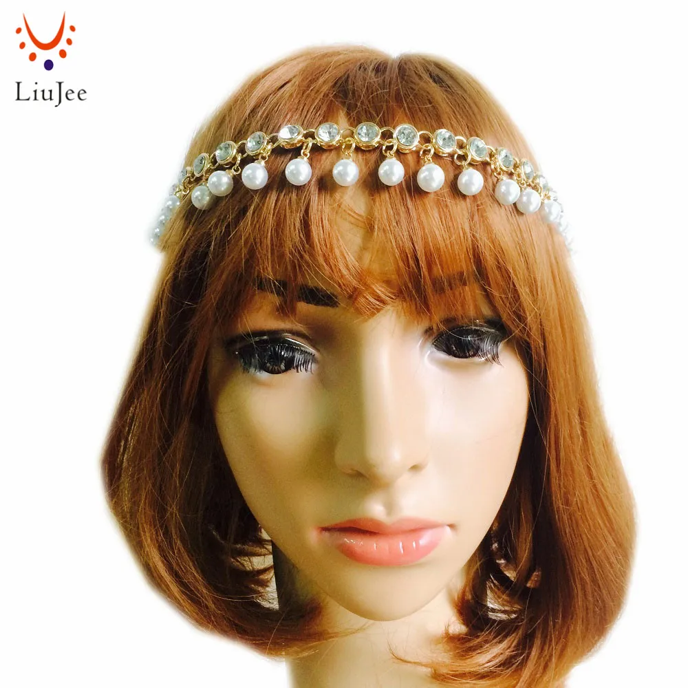 Silver Color and Crystal Vintage Style Bridal Hair Jewellery,Bollywood