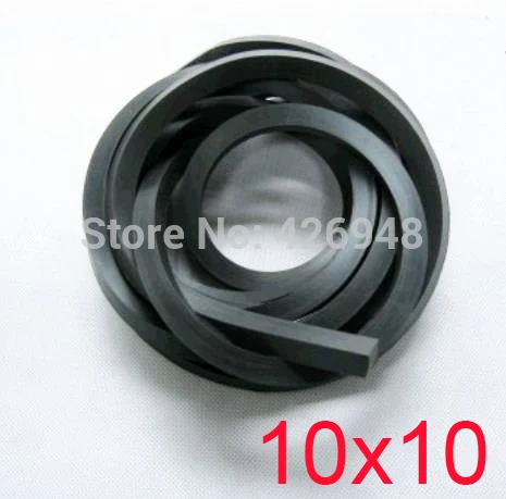 

NEW 10x10 10mm width Fluoride rubber square Strip FKM Viton seal Bar Resistant Acid Alkali