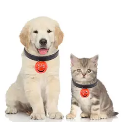 Регулируемый ошейник для кошек на Хэллоуин с колокольчиком, аксессуары для домашних животных, ошейник для щенков, маленьких собак и кошек