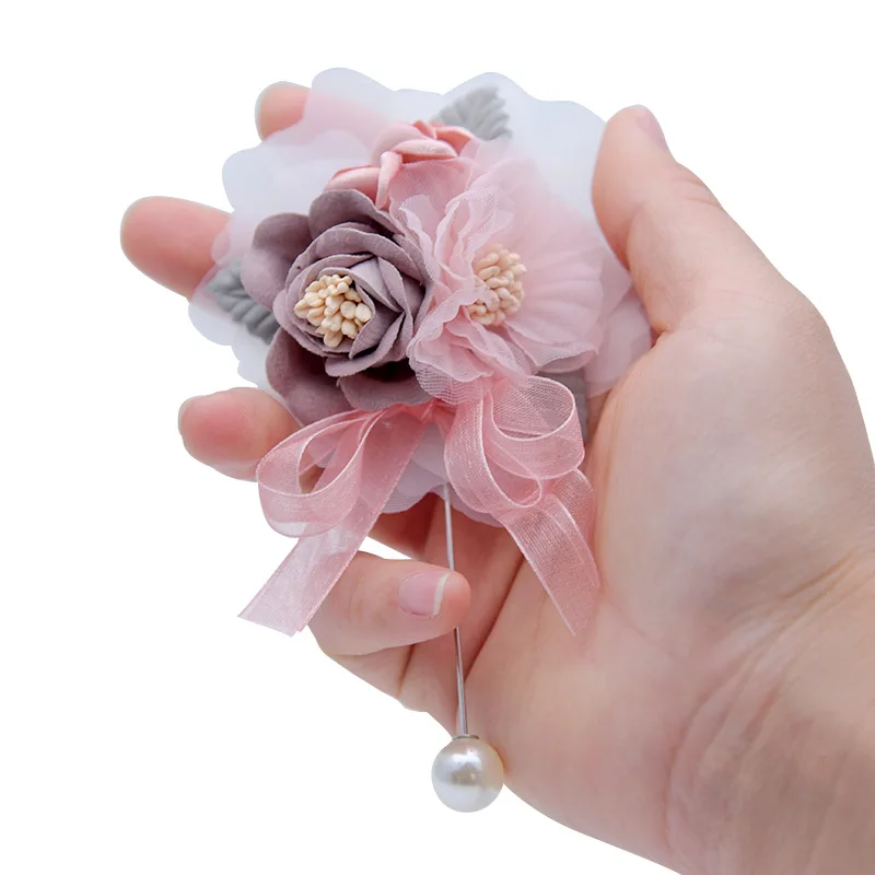 

10 pcs/lot Flower bridegroom corsage for wedding decoration