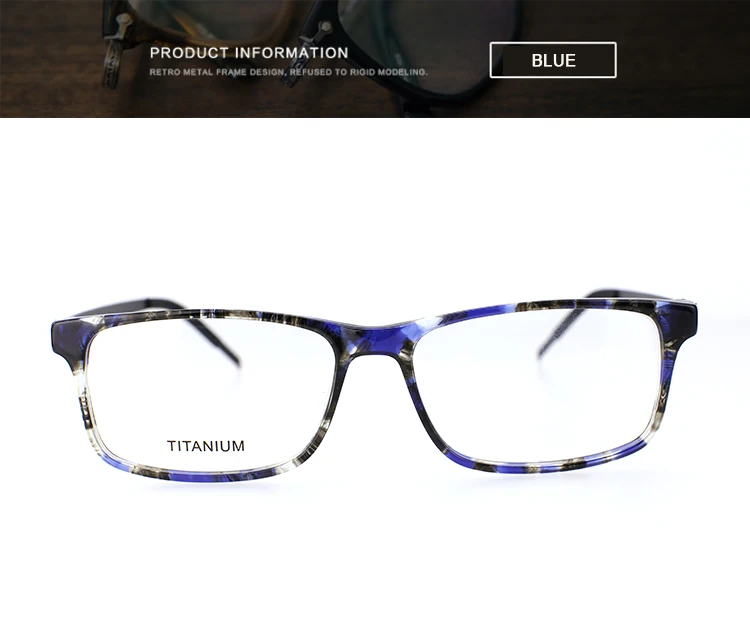 COASER, винтажные прозрачные очки, оправа, оптические очки по рецепту, Ретро стиль, компьютерные очки, прозрачные очки, оправа для очков для мужчин - Цвет оправы: Blue