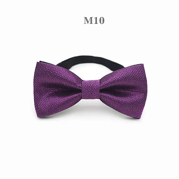 Классический Детский галстук-бабочка для мальчиков и девочек, Детский галстук-бабочка, модный однотонный галстук мятного, красного, черного, белого цветов - Цвет: M10
